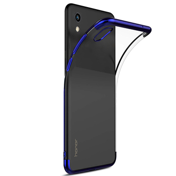 Microsonic Huawei Honor 8S Kılıf Skyfall Transparent Clear Mavi