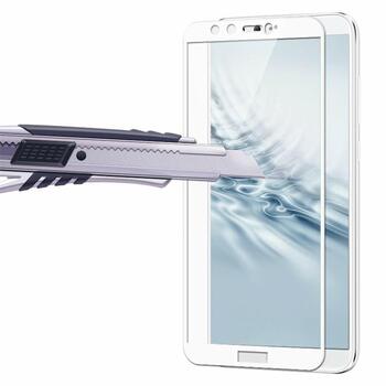 Microsonic Huawei Honor 9 Lite Kavisli Temperli Cam Ekran Koruyucu Film Beyaz