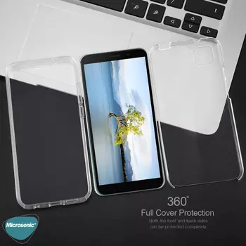 Microsonic Huawei Honor 9S Kılıf Komple Gövde Koruyucu Şeffaf