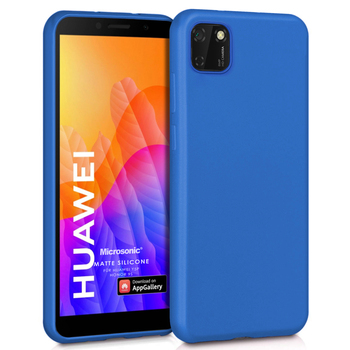Microsonic Huawei Honor 9S Kılıf Matte Silicone Mavi
