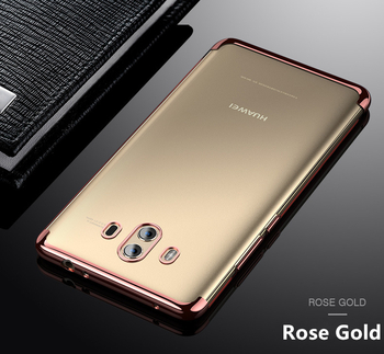 Microsonic Huawei Mate 10 Lite Kılıf Skyfall Transparent Clear Rose Gold