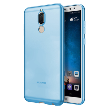 Microsonic Huawei Mate 10 Lite Kılıf Transparent Soft Mavi