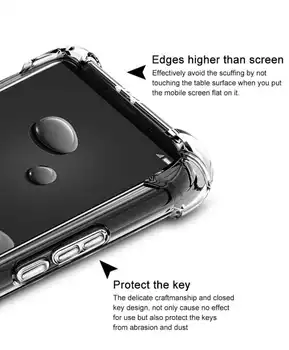Microsonic Huawei Mate 10 Pro Kılıf Anti Shock Silikon Şeffaf