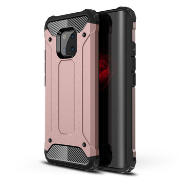 Microsonic Huawei Mate 20 Pro Kılıf Rugged Armor Rose Gold