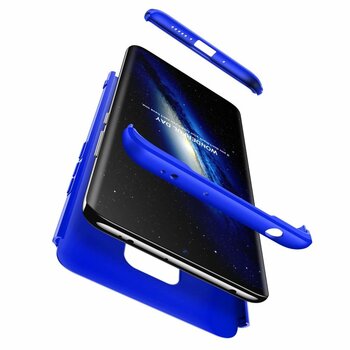 Microsonic Huawei Mate 30 Lite Kılıf Double Dip 360 Protective AYS Mavi
