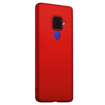 Microsonic Huawei Mate 30 Lite Kılıf Matte Silicone Kırmızı