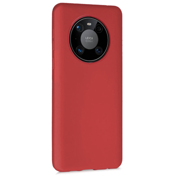 Microsonic Huawei Mate 40 Pro Kılıf Matte Silicone Kırmızı