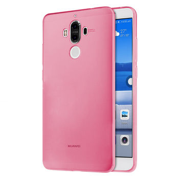 Microsonic Huawei Mate 9 Kılıf Transparent Soft Pembe