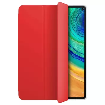 Microsonic Huawei MatePad 10.4'' Kılıf Slim Translucent Back Smart Cover Kırmızı