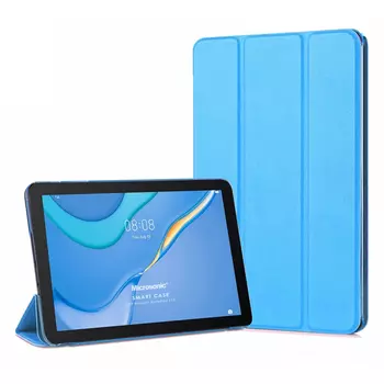 Microsonic Huawei MatePad T10 Kılıf Slim Translucent Back Smart Cover Mavi