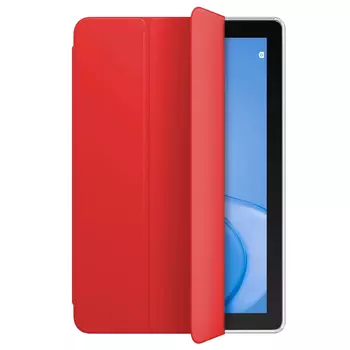 Microsonic Huawei MatePad T10S Kılıf Slim Translucent Back Smart Cover Kırmızı
