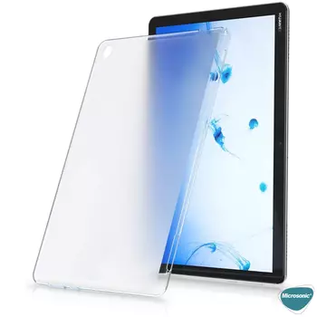 Microsonic Huawei MatePad T10s Kılıf Transparent Soft Beyaz