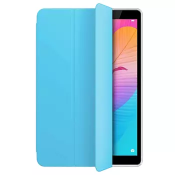 Microsonic Huawei MatePad T8 8'' Kılıf Slim Translucent Back Smart Cover Mavi
