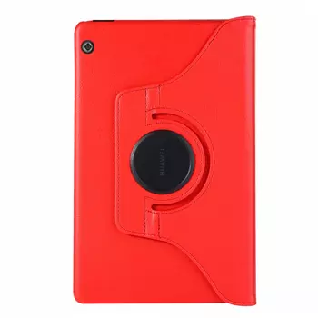 Microsonic Huawei MediaPad T3 10'' Kılıf 360 Rotating Stand Deri Kırmızı