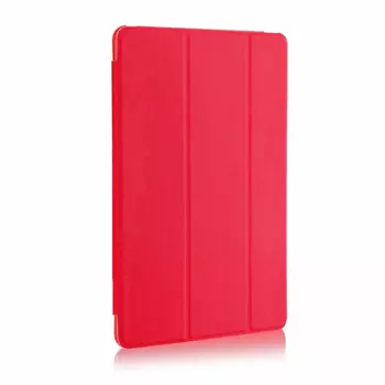Microsonic Huawei MediaPad T3 10 Kılıf Slim Translucent Back Smart Cover Kırmızı