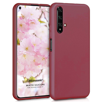 Microsonic Huawei Nova 5T Kılıf Matte Silicone Mor Microsonic Huawei Nova 5T Kılıf Matte Silicone Mor
