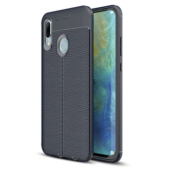 Microsonic Huawei P Smart 2019 Kılıf Deri Dokulu Silikon Lacivert Microsonic Huawei P Smart 2019 Kılıf Deri Dokulu Silikon Lacivert