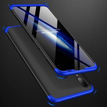 Microsonic Huawei P Smart 2019 Kılıf Double Dip 360 Protective AYS Siyah Mavi