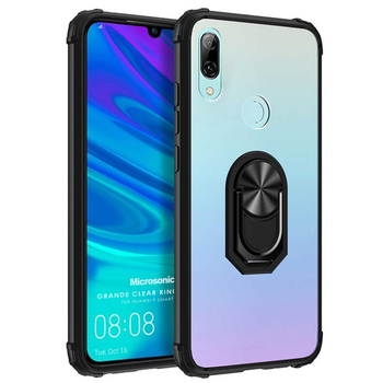 Microsonic Huawei P Smart 2019 Kılıf Grande Clear Ring Holder Siyah Microsonic Huawei P Smart 2019 Kılıf Grande Clear Ring Holder Siyah
