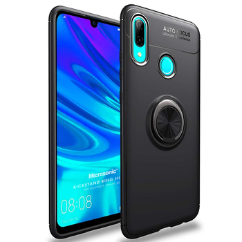 Microsonic Huawei P Smart 2019 Kılıf Kickstand Ring Holder Siyah Microsonic Huawei P Smart 2019 Kılıf Kickstand Ring Holder Siyah