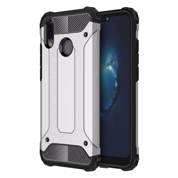 Microsonic Huawei P Smart 2019 Kılıf Rugged Armor Gümüş