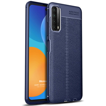 Microsonic Huawei P Smart 2021 Kılıf Deri Dokulu Silikon Lacivert Microsonic Huawei P Smart 2021 Kılıf Deri Dokulu Silikon Lacivert