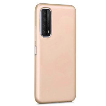 Microsonic Huawei P Smart 2021 Kılıf Matte Silicone Gold