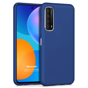 Microsonic Huawei P Smart 2021 Kılıf Matte Silicone Lacivert