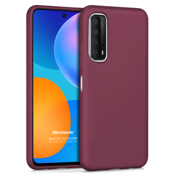 Microsonic Huawei P Smart 2021 Kılıf Matte Silicone Mor Microsonic Huawei P Smart 2021 Kılıf Matte Silicone Mor