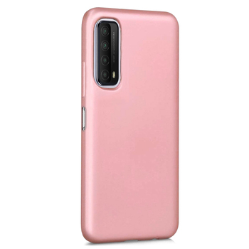 Microsonic Huawei P Smart 2021 Kılıf Matte Silicone Rose Gold