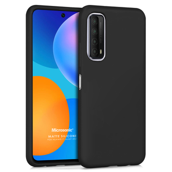 Microsonic Huawei P Smart 2021 Kılıf Matte Silicone Siyah