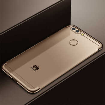 Microsonic Huawei P Smart Kılıf Skyfall Transparent Clear Gold