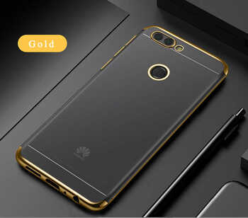 Microsonic Huawei P Smart Kılıf Skyfall Transparent Clear Gold