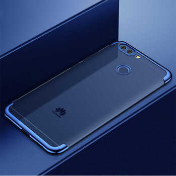Microsonic Huawei P Smart Kılıf Skyfall Transparent Clear Mavi
