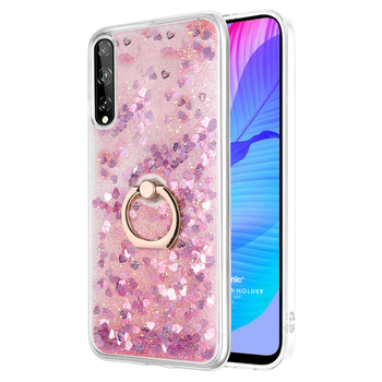Microsonic Huawei P Smart S Kılıf Glitter Liquid Holder Pembe Microsonic Huawei P Smart S Kılıf Glitter Liquid Holder Pembe