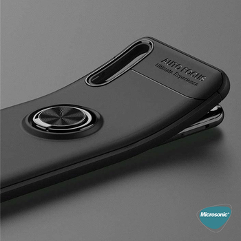 Microsonic Huawei P Smart S Kılıf Kickstand Ring Holder Lacivert