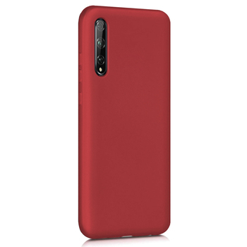 Microsonic Huawei P Smart S Kılıf Matte Silicone Kırmızı