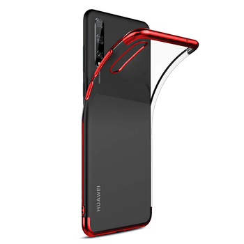 Microsonic Huawei P Smart S Kılıf Skyfall Transparent Clear Kırmızı