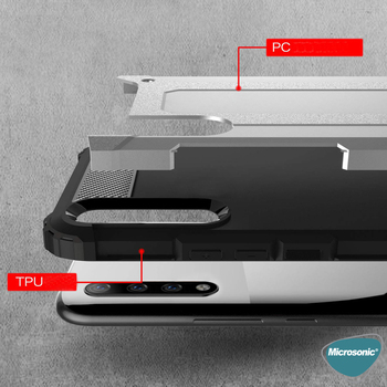 Microsonic Huawei P Smart S Kılıf Rugged Armor Siyah