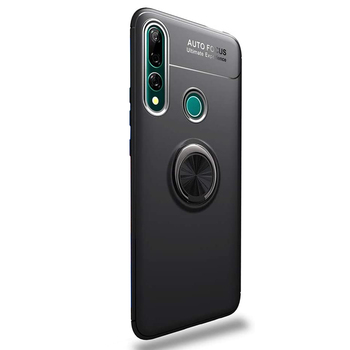 Microsonic Huawei P Smart Z Kılıf Kickstand Ring Holder Siyah