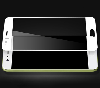 Microsonic Huawei P10 Kavisli Temperli Cam Ekran Koruyucu Film Siyah