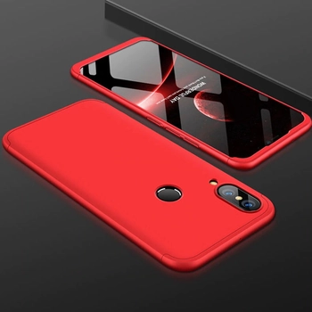 Microsonic Huawei P20 Lite Kılıf Double Dip 360 Protective Kırmızı