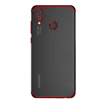 Microsonic Huawei P20 Lite Kılıf Skyfall Transparent Clear Kırmızı