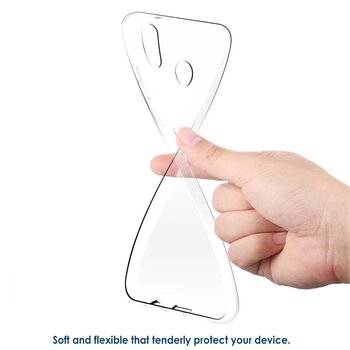 Microsonic Huawei P20 Lite Kılıf Transparent Soft Beyaz