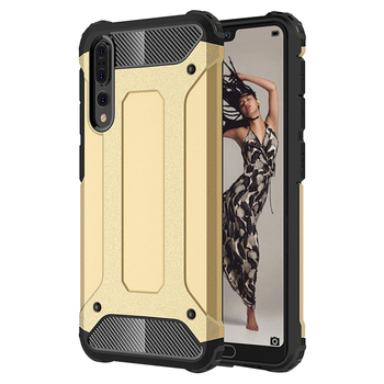 Microsonic Huawei P20 Pro Kılıf Rugged Armor Gold