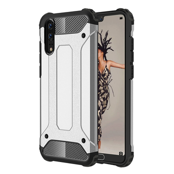 Microsonic Huawei P20 Kılıf Rugged Armor Gümüş Microsonic Huawei P20 Kılıf Rugged Armor Gümüş