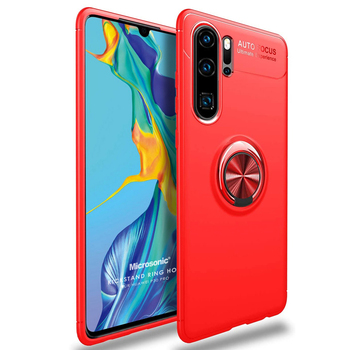 Microsonic Huawei P30 Pro Kılıf Kickstand Ring Holder Kırmızı Microsonic Huawei P30 Pro Kılıf Kickstand Ring Holder Kırmızı