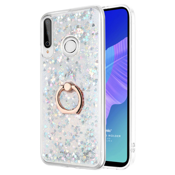 Microsonic Huawei P40 Lite E Kılıf Glitter Liquid Holder Gümüş Microsonic Huawei P40 Lite E Kılıf Glitter Liquid Holder Gümüş