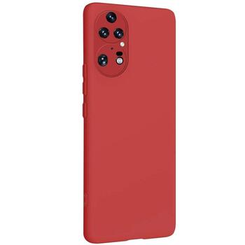 Microsonic Huawei P50 Pro Kılıf Matte Silicone Kırmızı