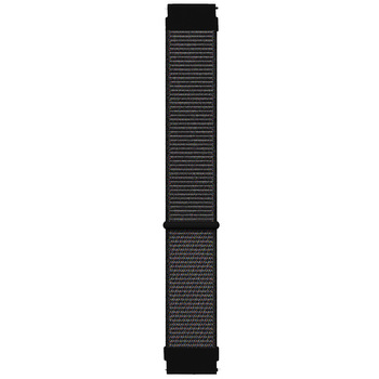 Microsonic Huawei Watch 2 Sport Hasırlı Kordon Woven Sport Loop Siyah